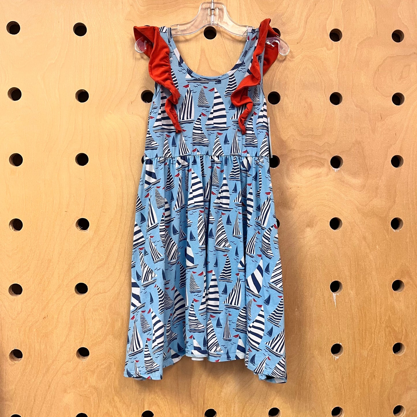 Blue Sailboats Modal Blend Dress