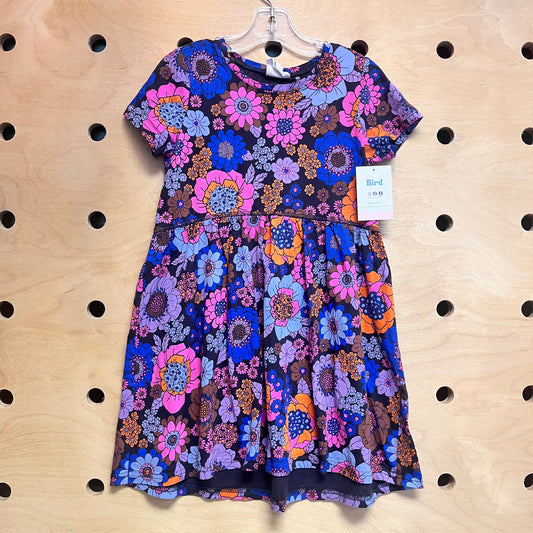 Black/Multicolor Floral Dress