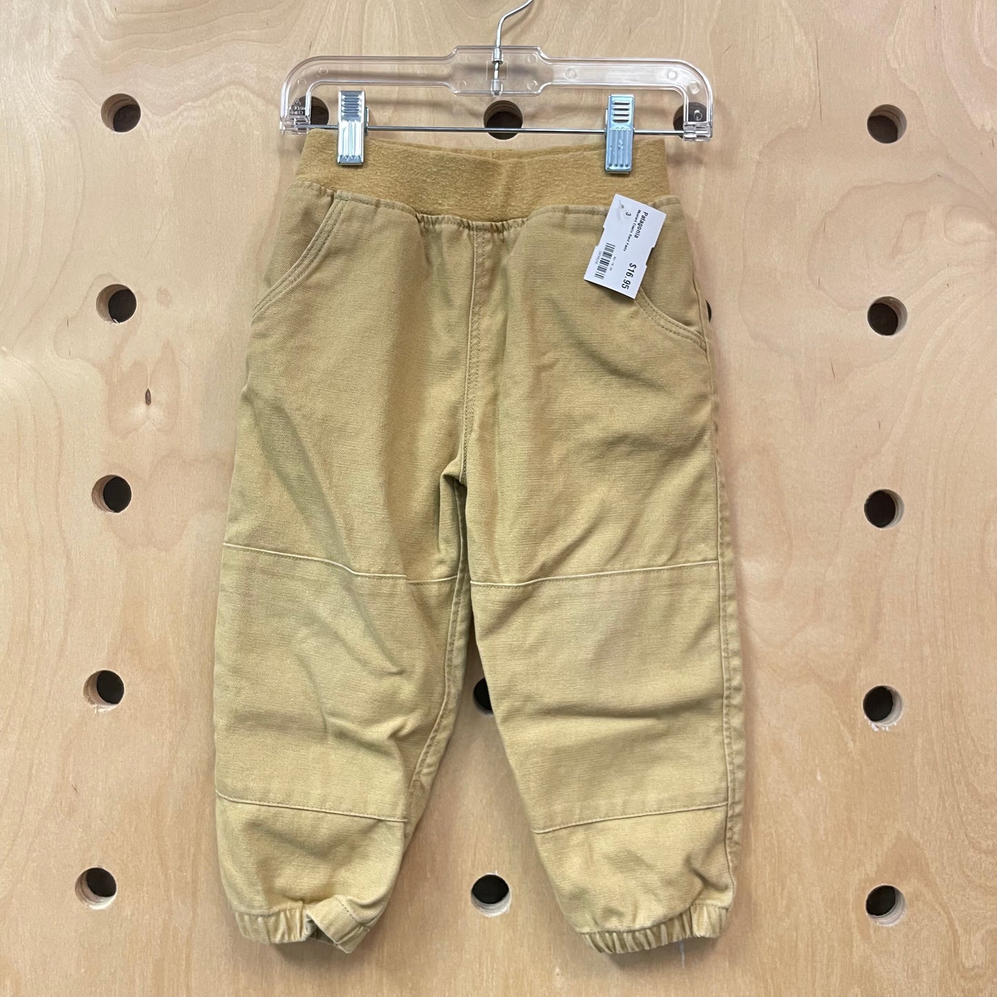 Mustard Elastic Band Pants