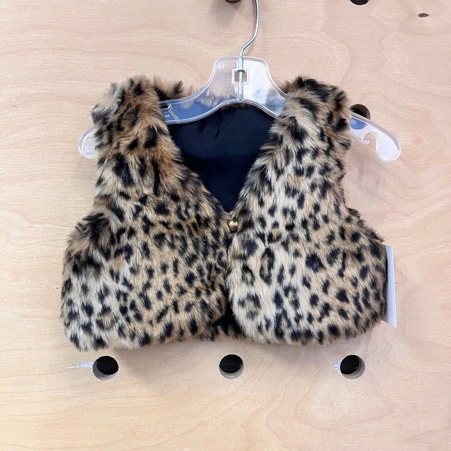 Faux Fur Leopard Vest