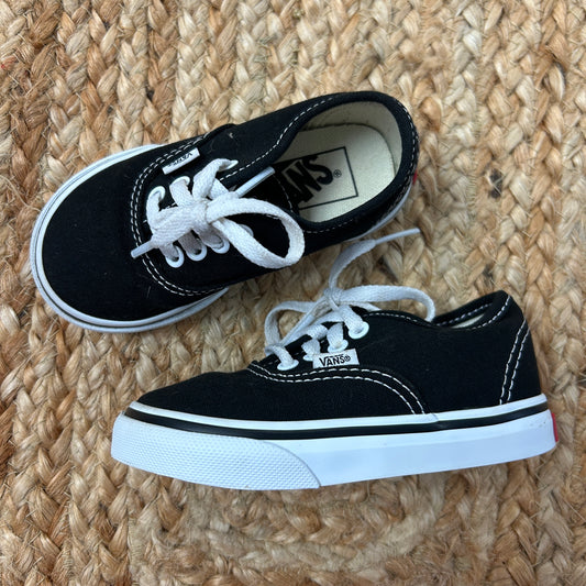 Black/White Authentic Core Sneakers