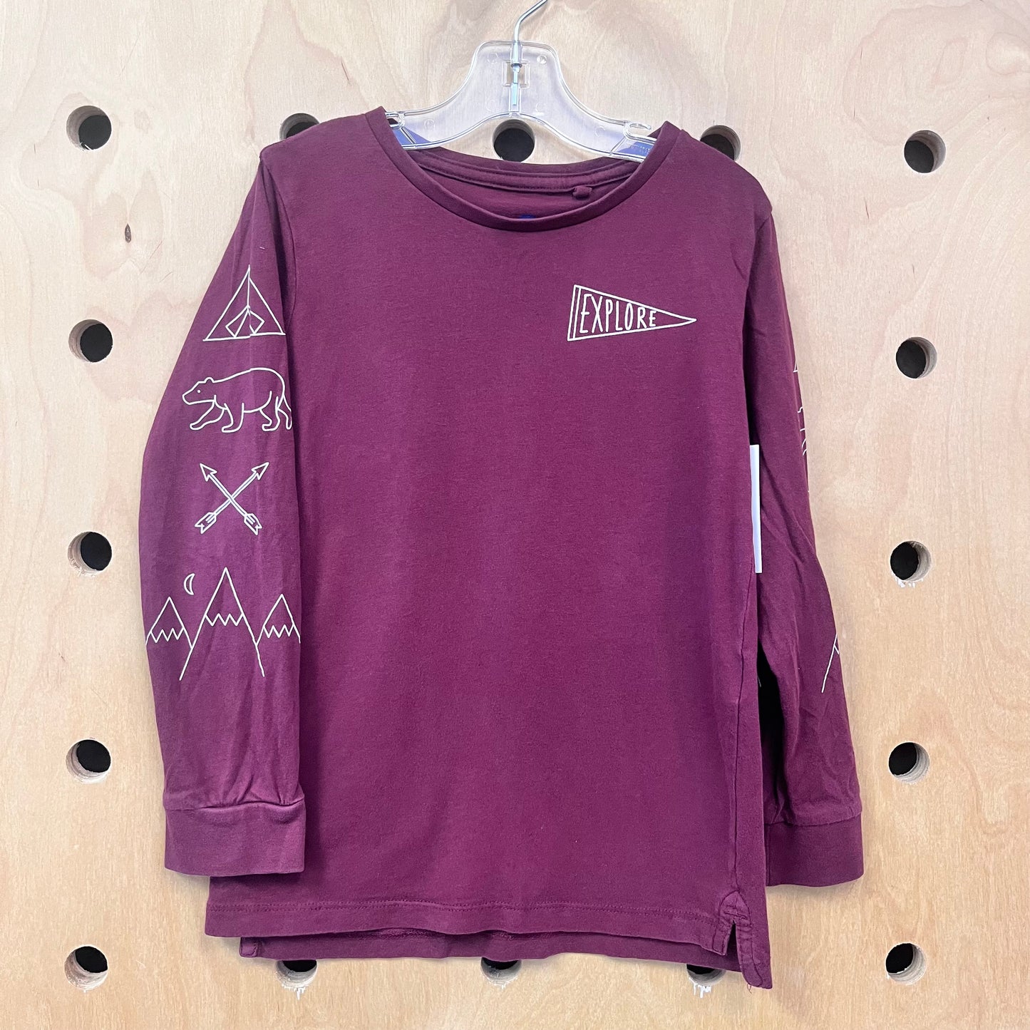 Maroon 'Explore' LS