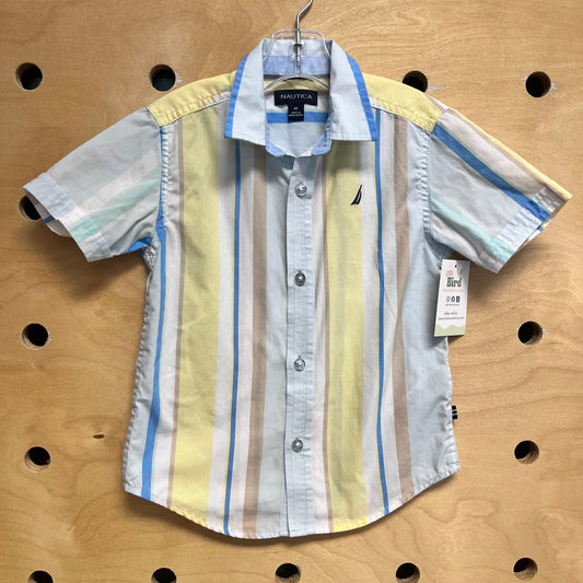 Pastel Striped Button Up Shirt