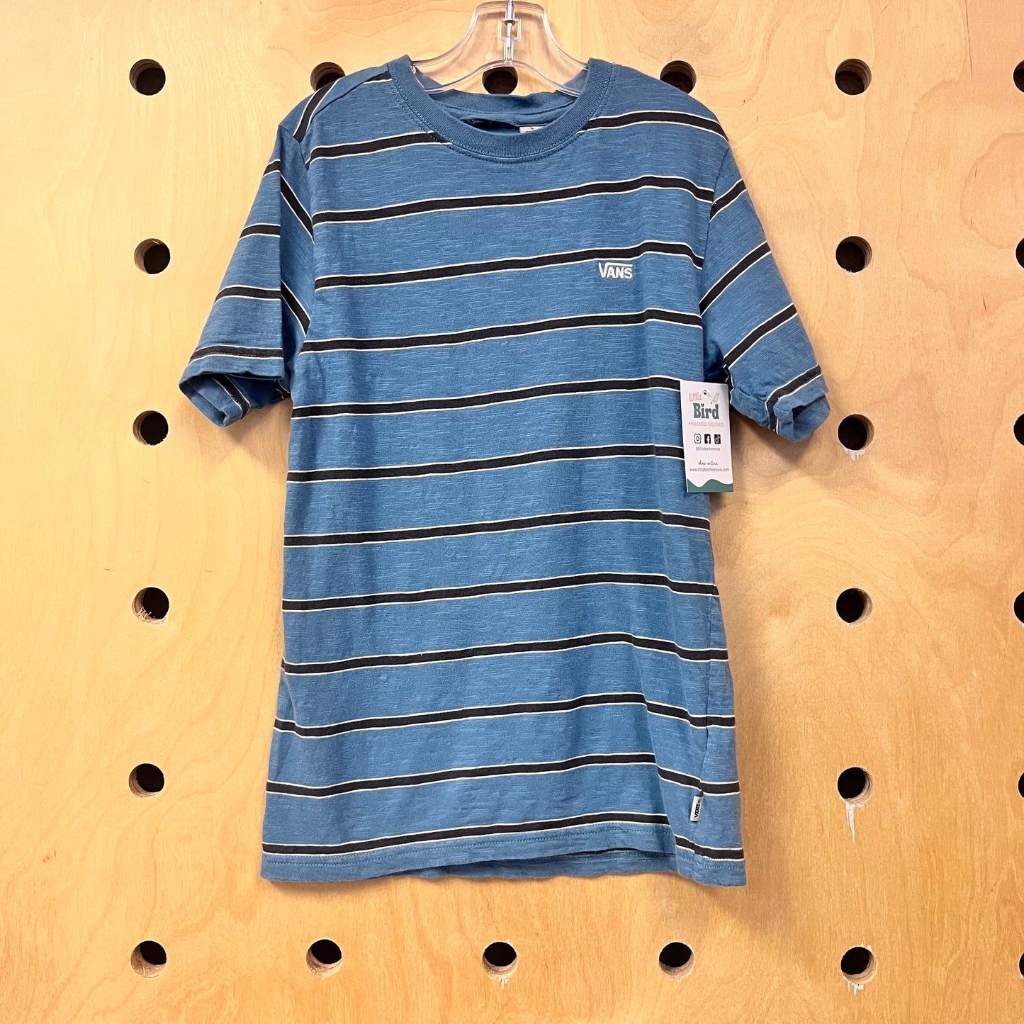 Blue & Grey Striped Tee