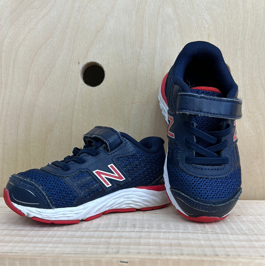 Blue & Red Velcro Sneakers