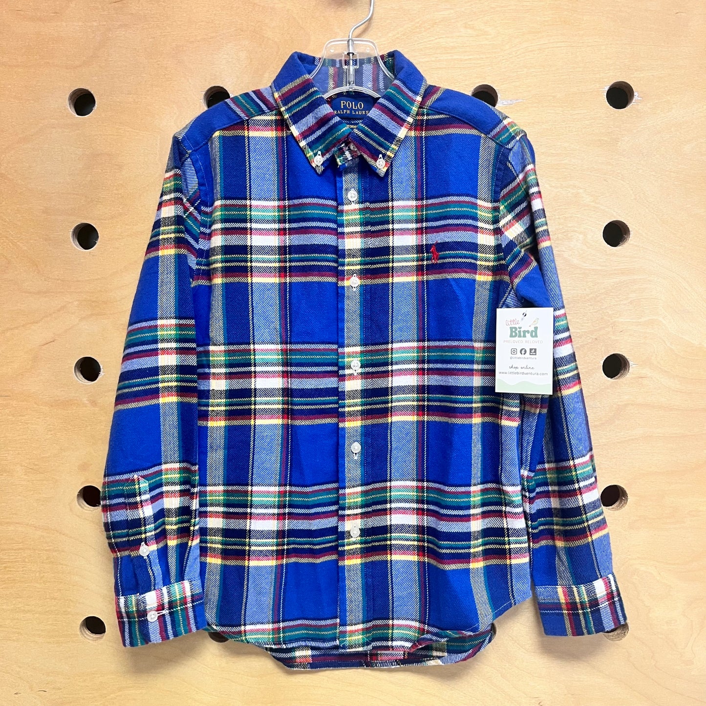 Blue/Red PLaid Button Up