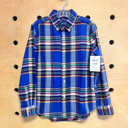 Blue/Red PLaid Button Up