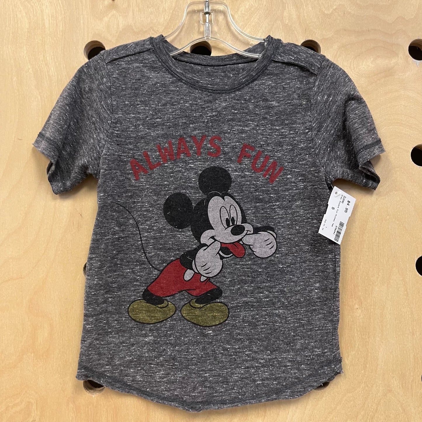 Grey Always Fun Mickey Tee