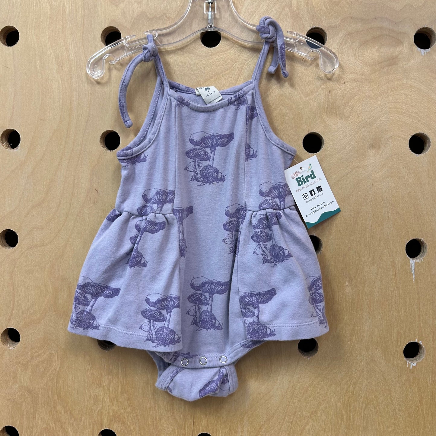 Purple Mushroom Romper