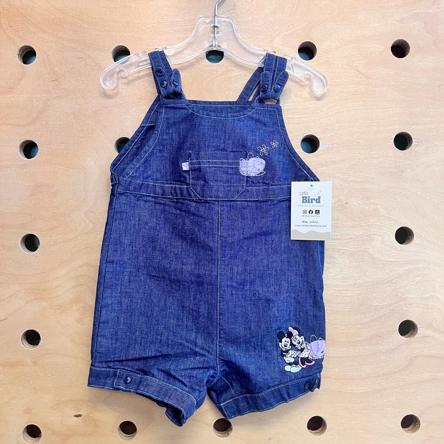 Soft Denim Minnie/Mickey Romper