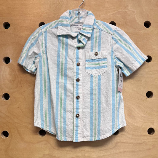 Striped Cotton Button Up