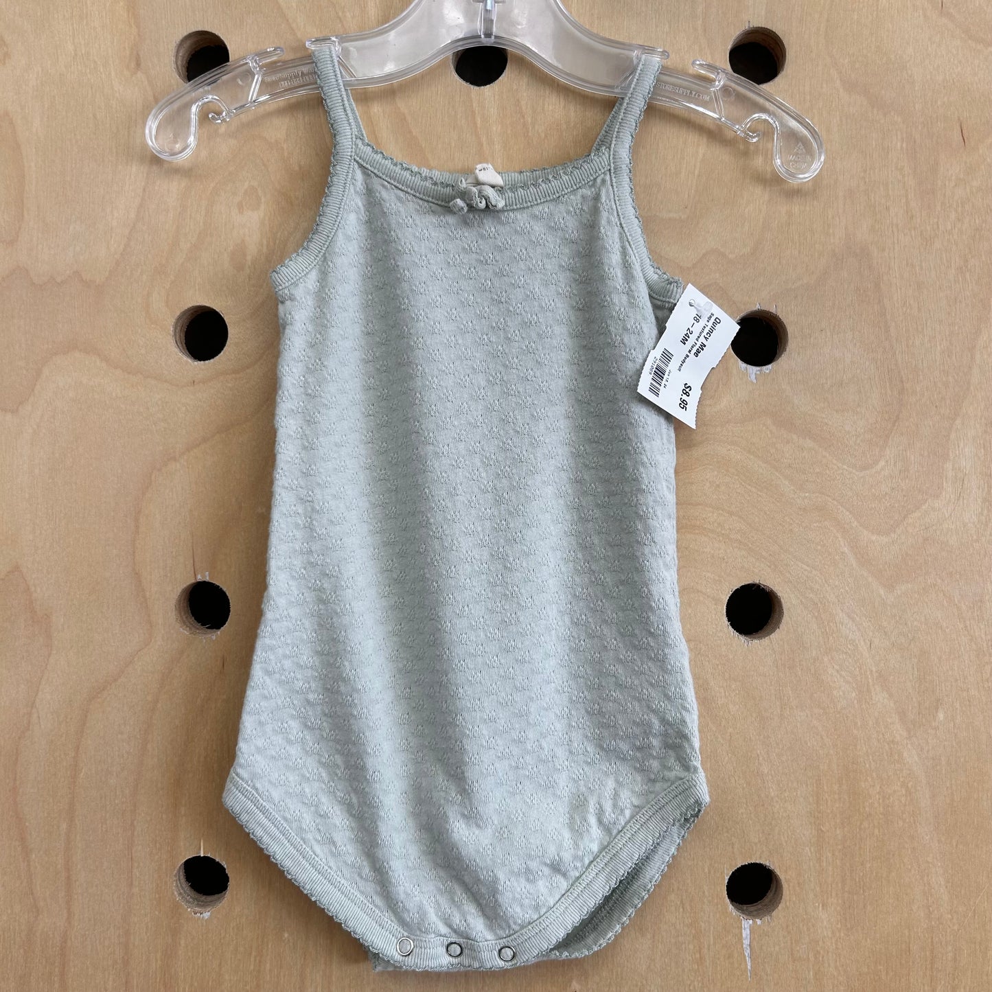 Sage Textured Floral Bodysuit