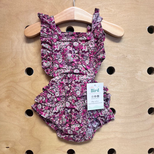 Purple/Pink Floral Romper