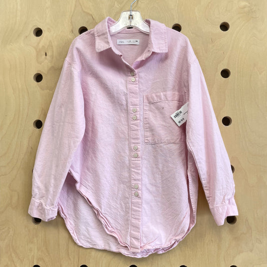 Pink Oversized Dress Shirt
