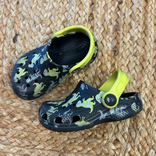 Black Dino Crocs