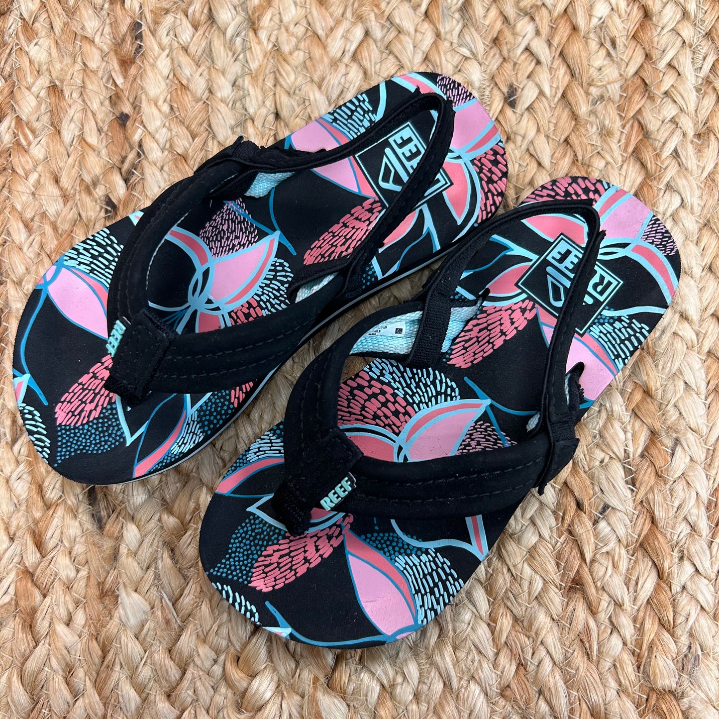Black Ankle Strap Flip Flops