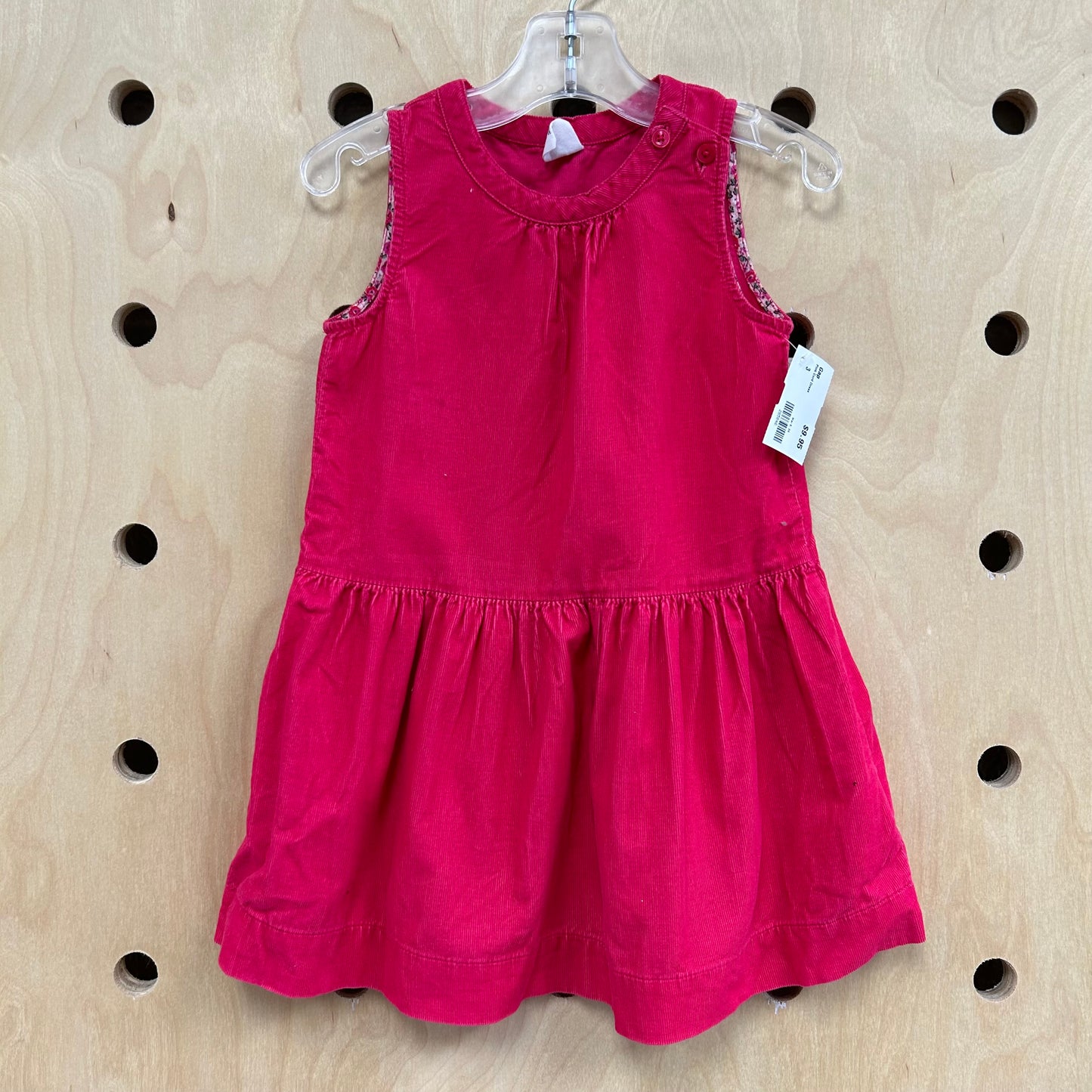 Pink Cord Dress