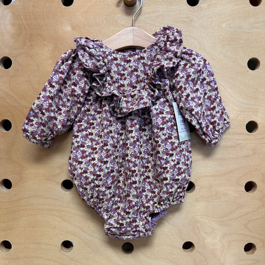 Purple & Yellow Organic Romper