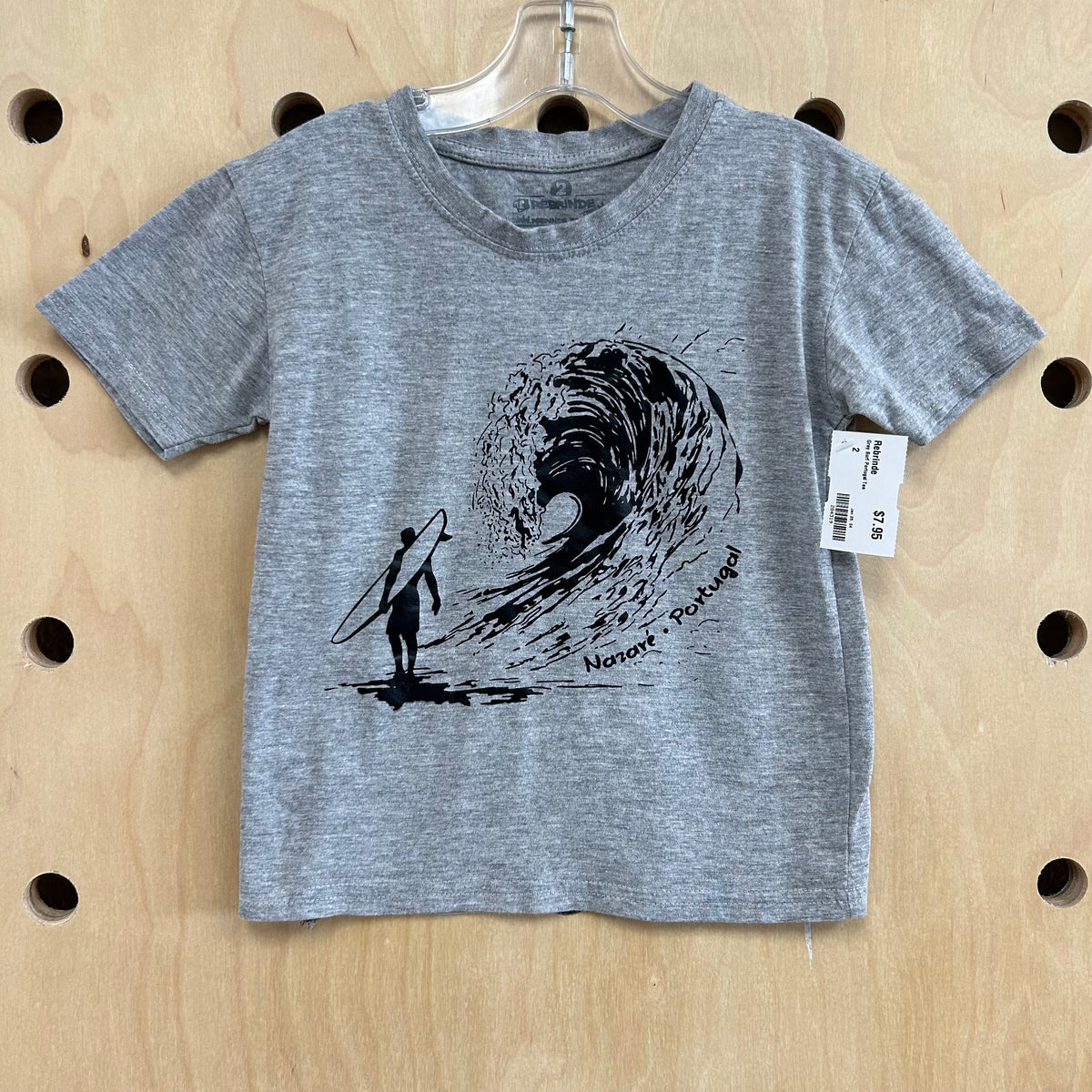 Grey Surf Portugal Tee
