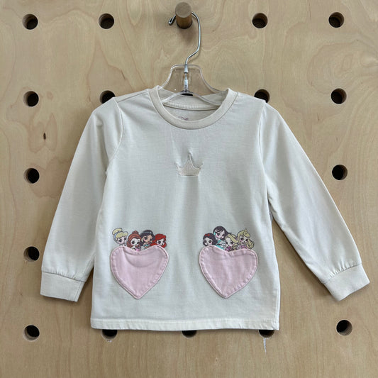 Cream Princess Long Sleeve Tee