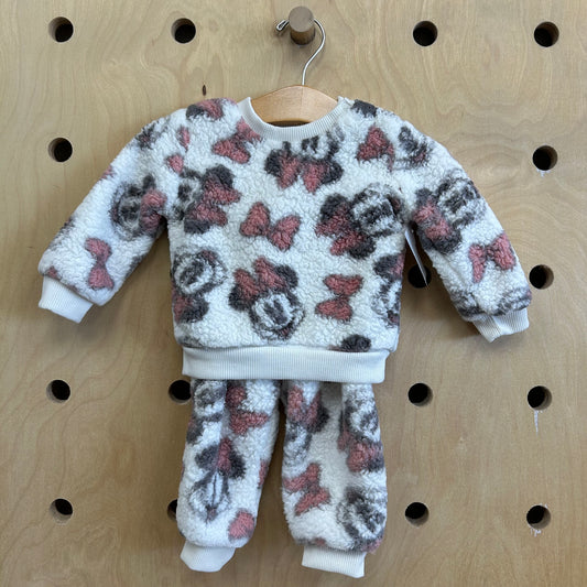 Cream Fleece Minnie Outfit