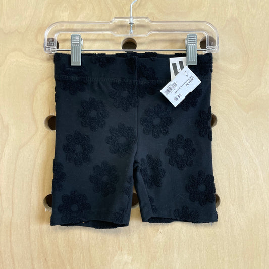 Black Terry Flowers Bike Shorts NEW!