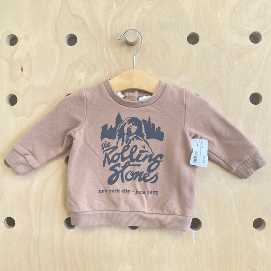 Brown Rolling Stones Sweatshirt