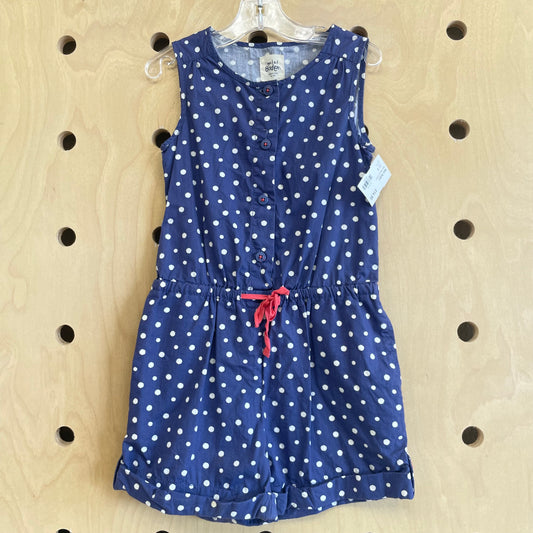 Blue Polka Dot Romper