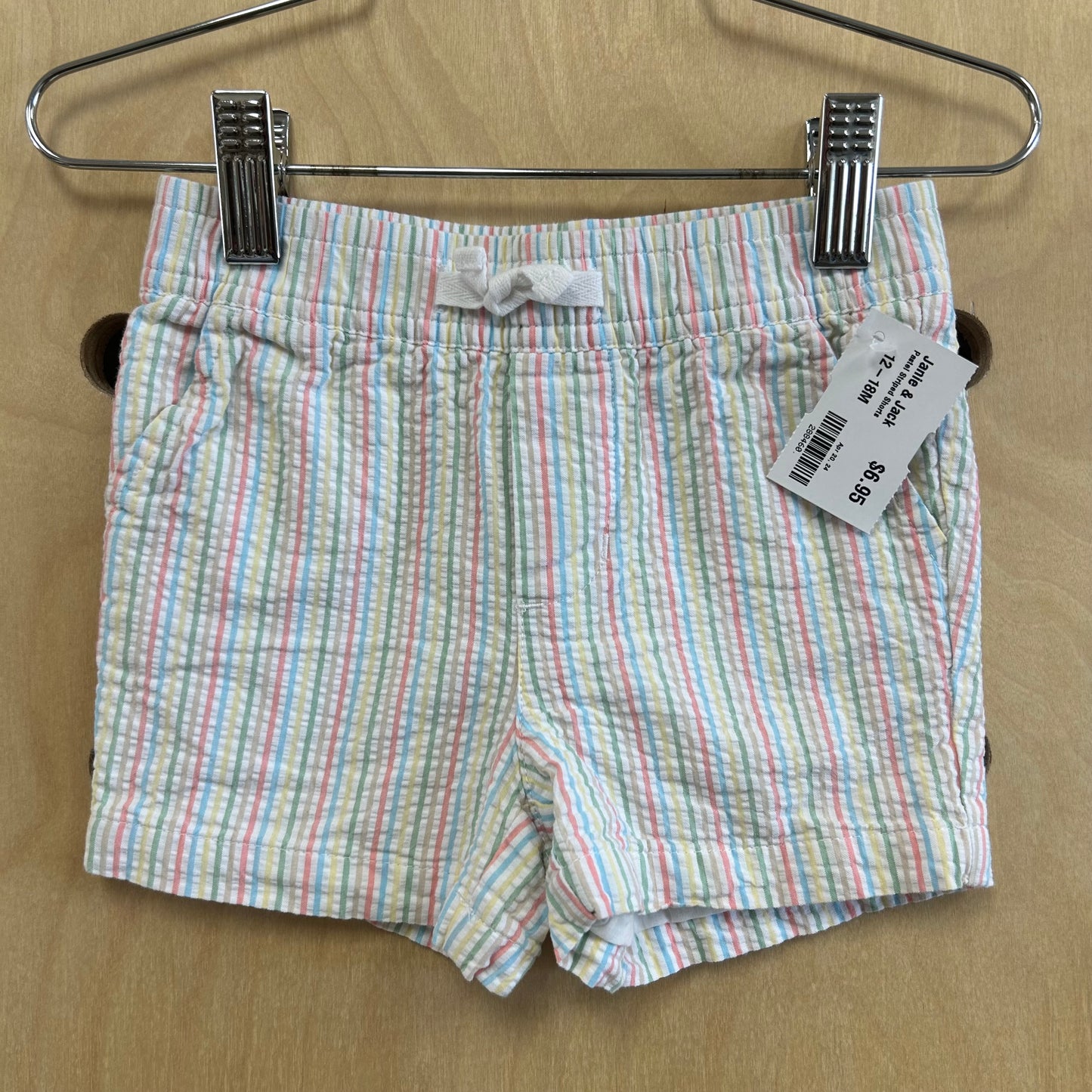 Pastel Striped Shorts