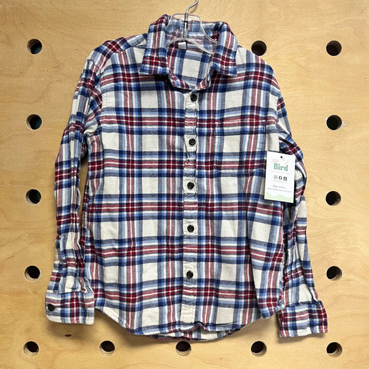 R/W/B Plaid Button Up