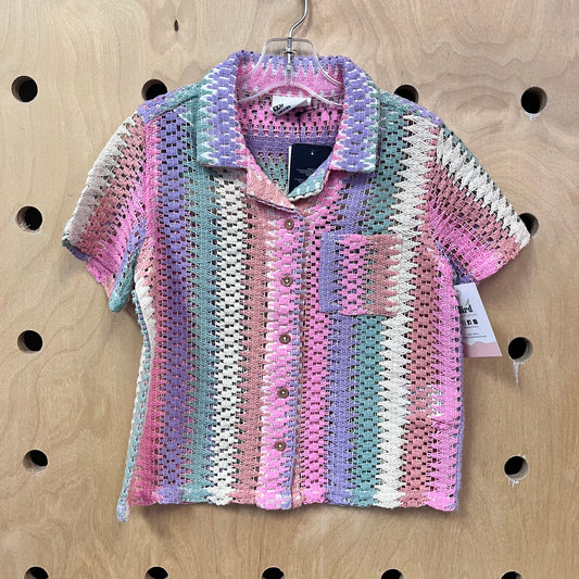 Rainbow Stripe Resort Shirt NEW!