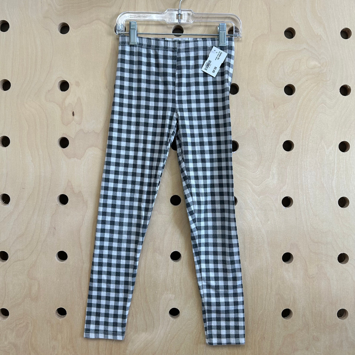 Grey Plaid Leggings