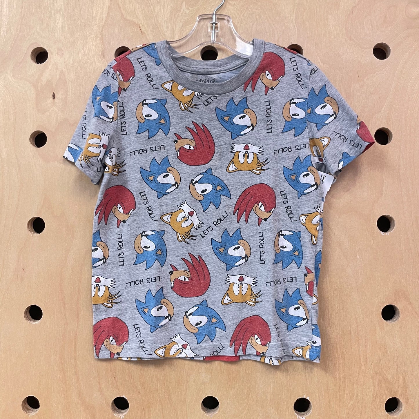 Grey Let's Roll! Tee