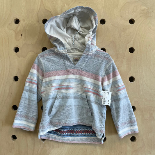 Blue + Red Knit Hoodie