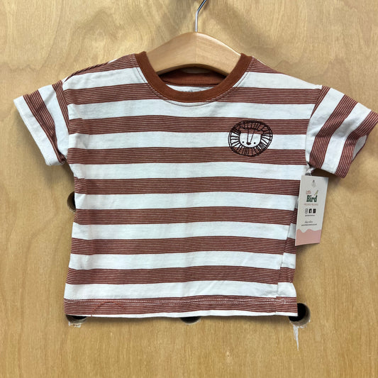 Brown Striped Lion Tee