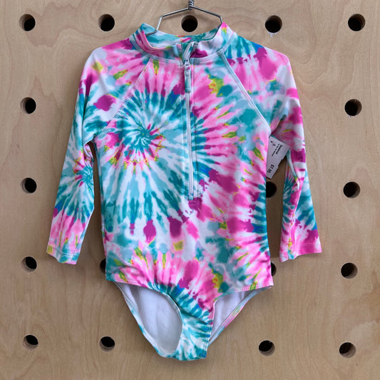 Tie Dye Zip Swimsuit