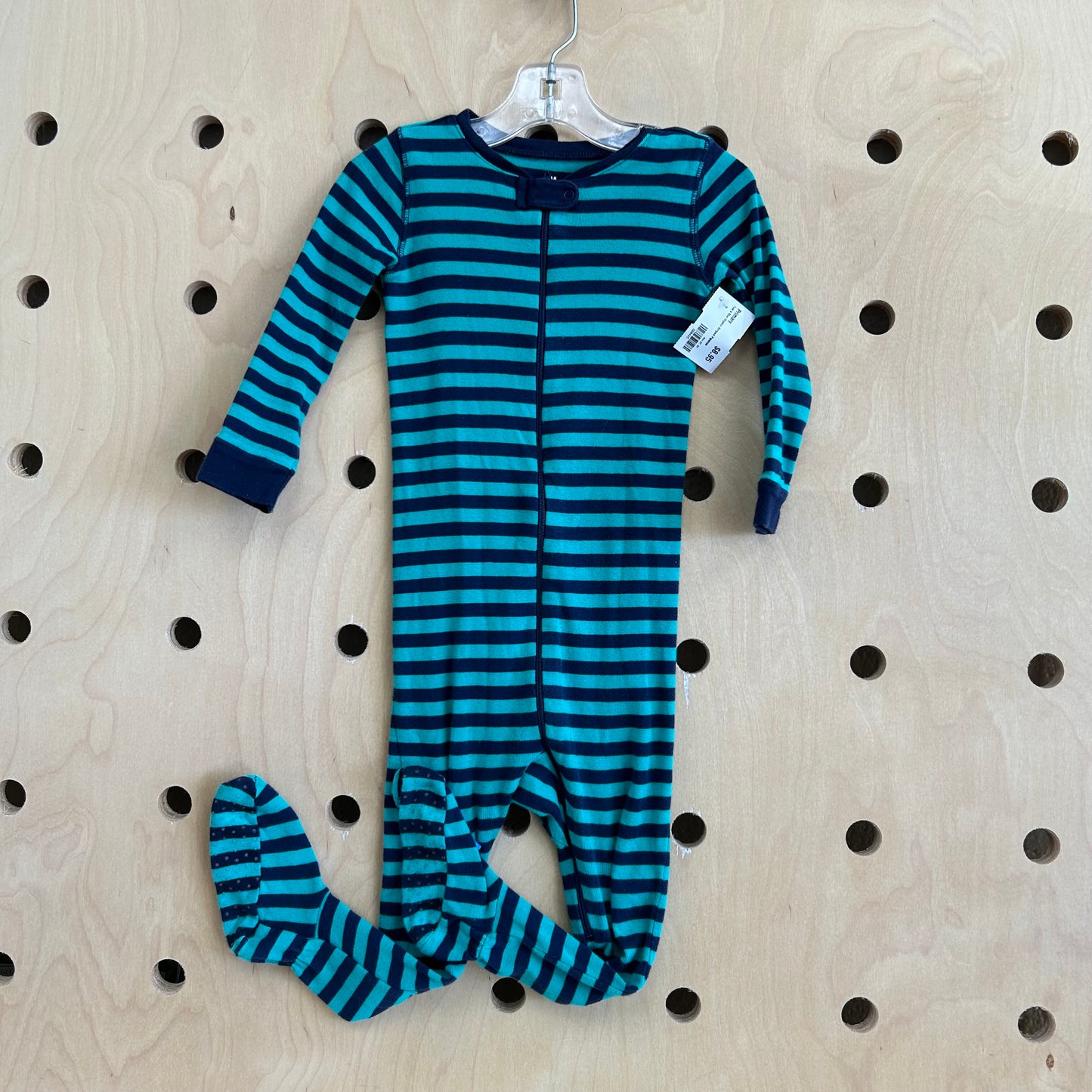 Teal & Blue Organic Striped Pajamas