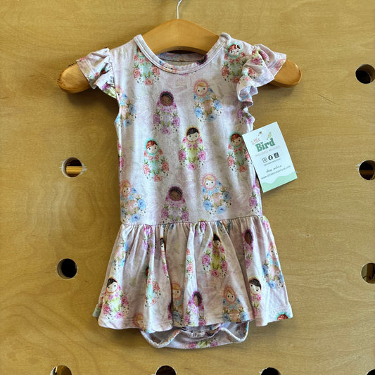 Pink Floral Bbaies Bamboo Dress