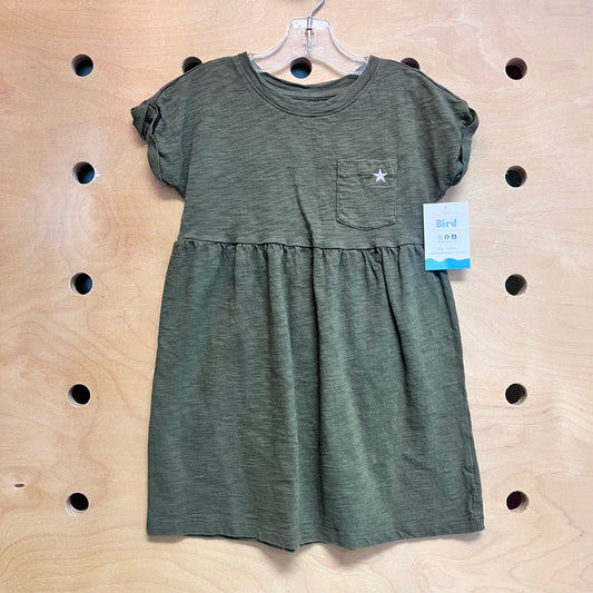 Green Embroidered Star Dress