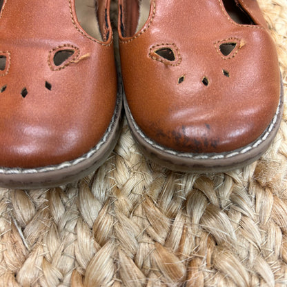Brown T-Strap Flats