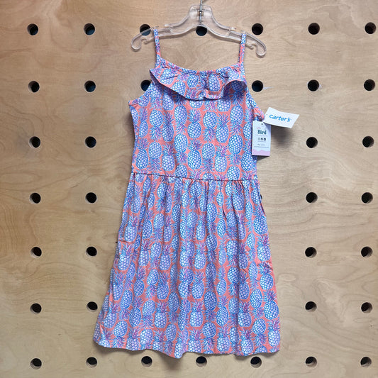 Peach/Pink Pineapple Tank Dress NEW!!