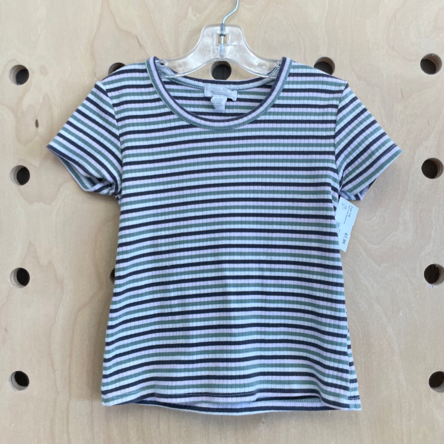 Teal & Pink Striped Top