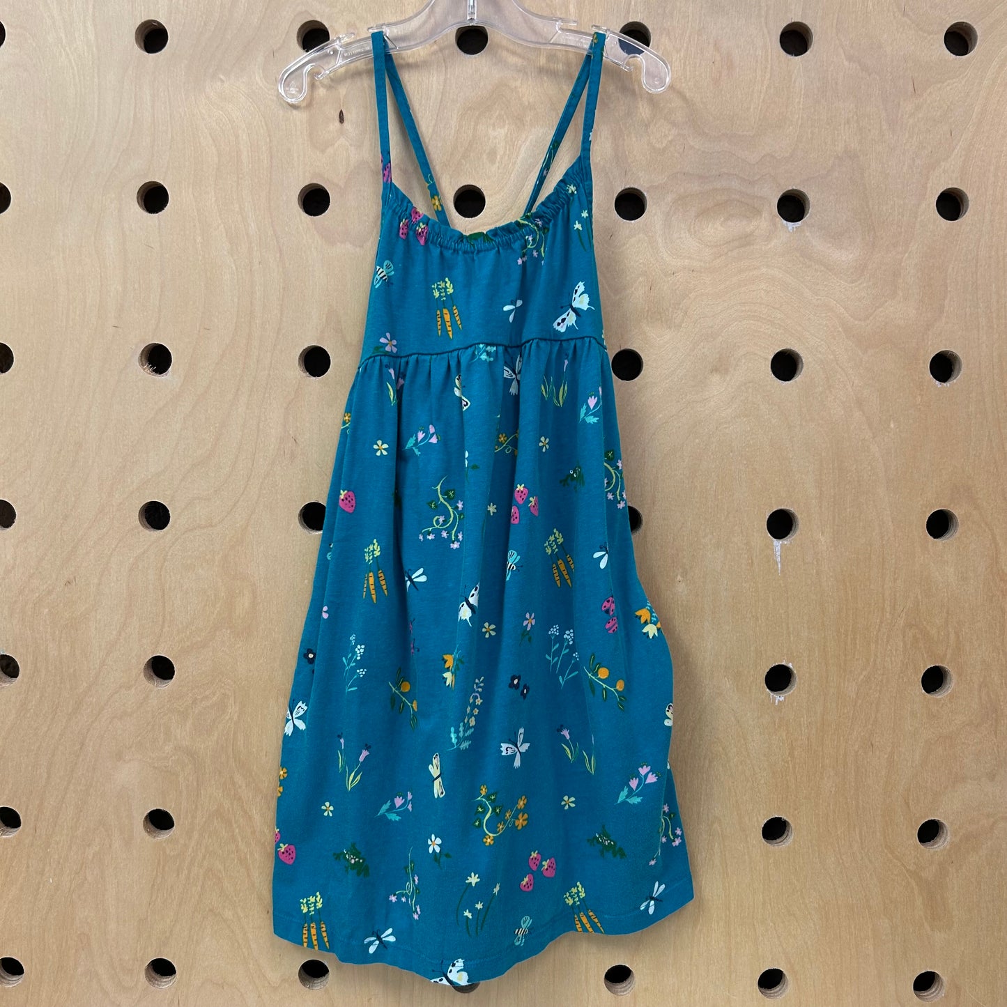 Teal Floral Dress