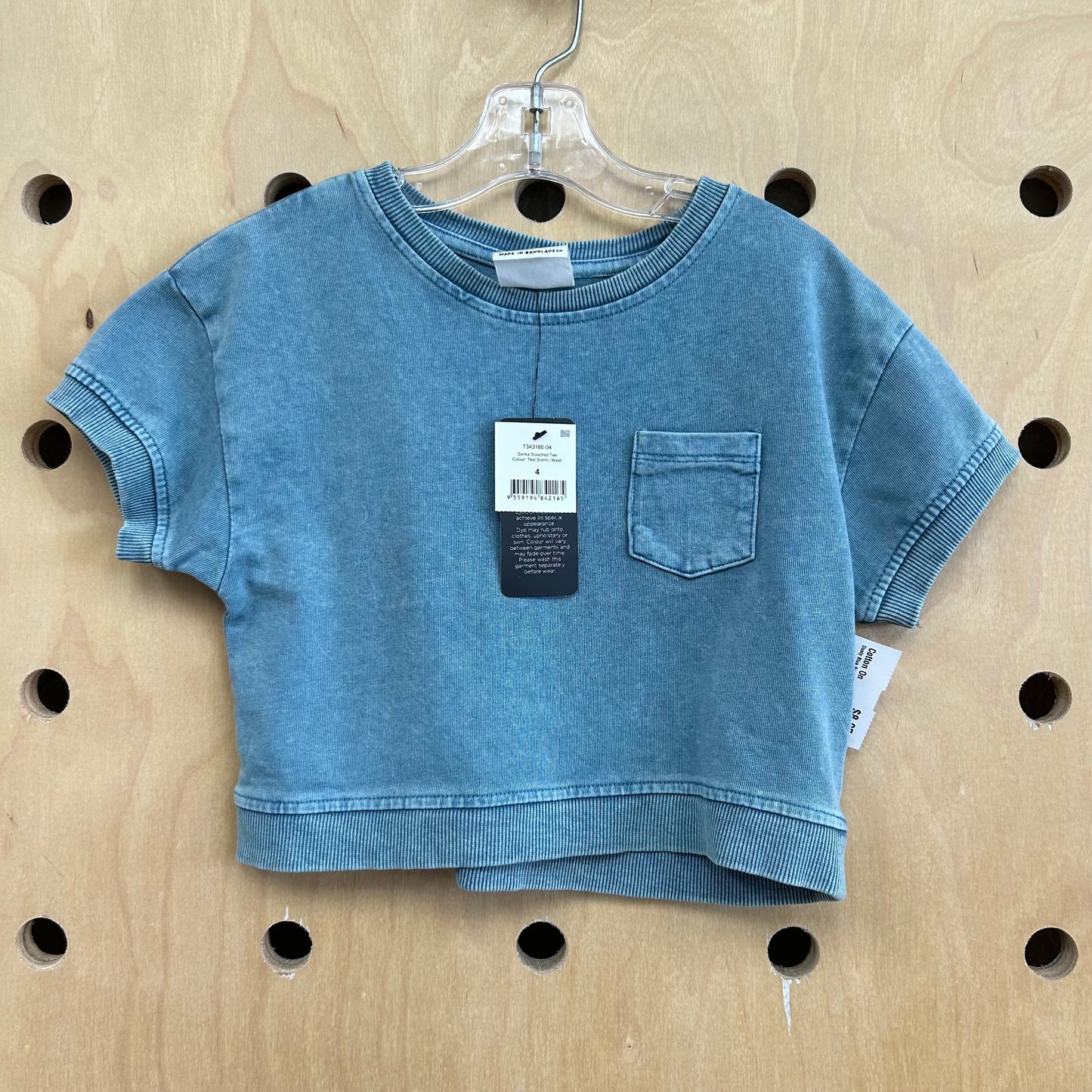 Dusty Blue Pocket Tee NEW!