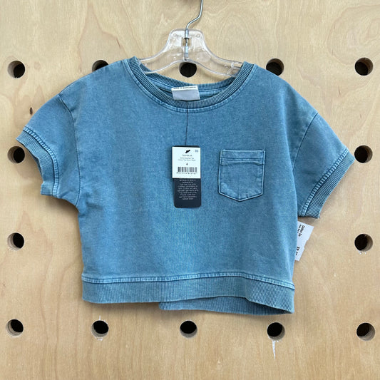 Dusty Blue Pocket Tee NEW!