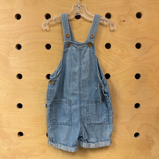 Denim Rolled Cuff Shortalls