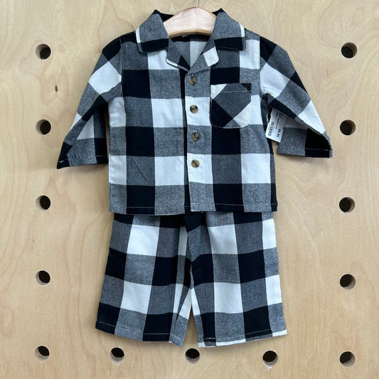 Black & White Plaid Pajamas NEW!
