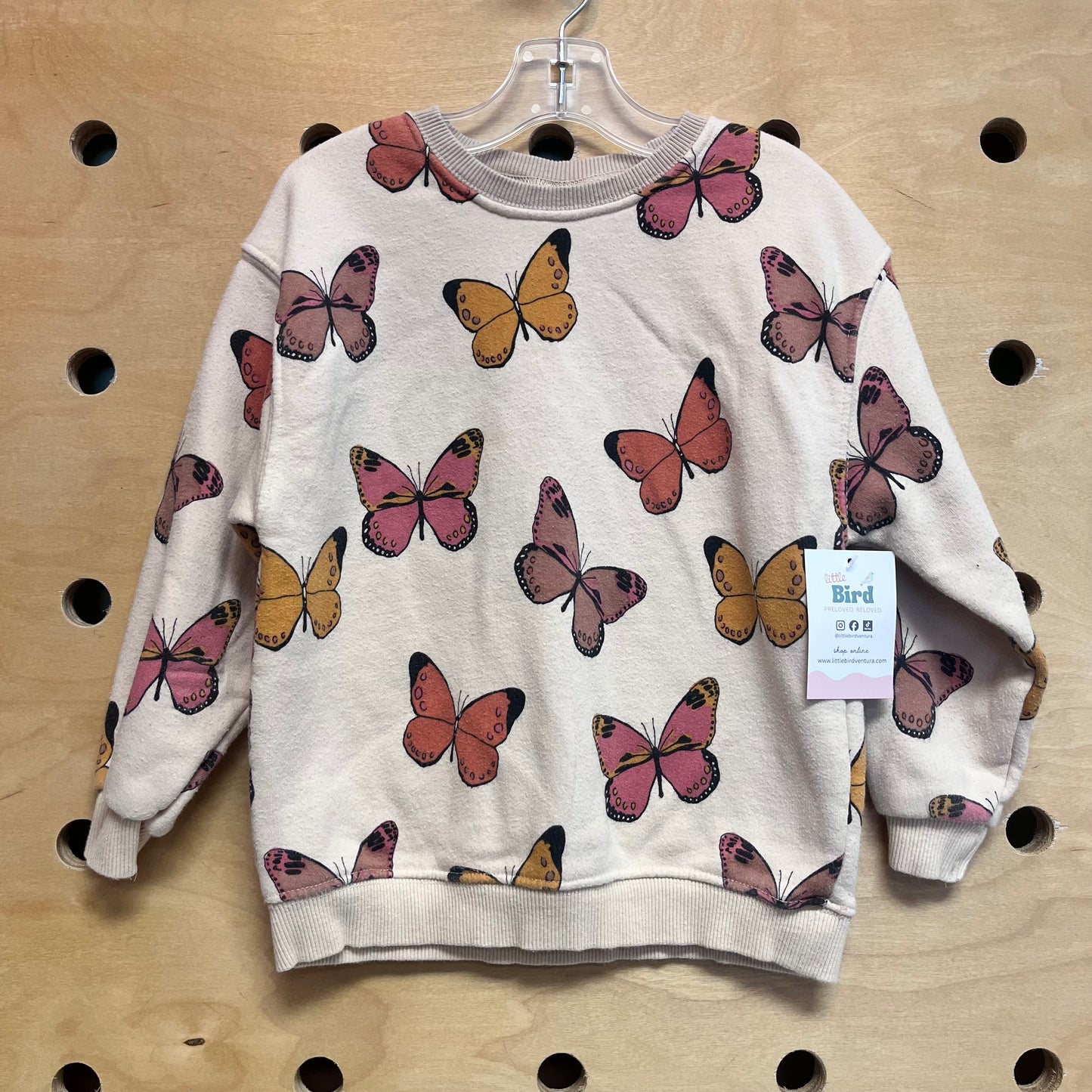 Peach Butterfly Sweatshirt