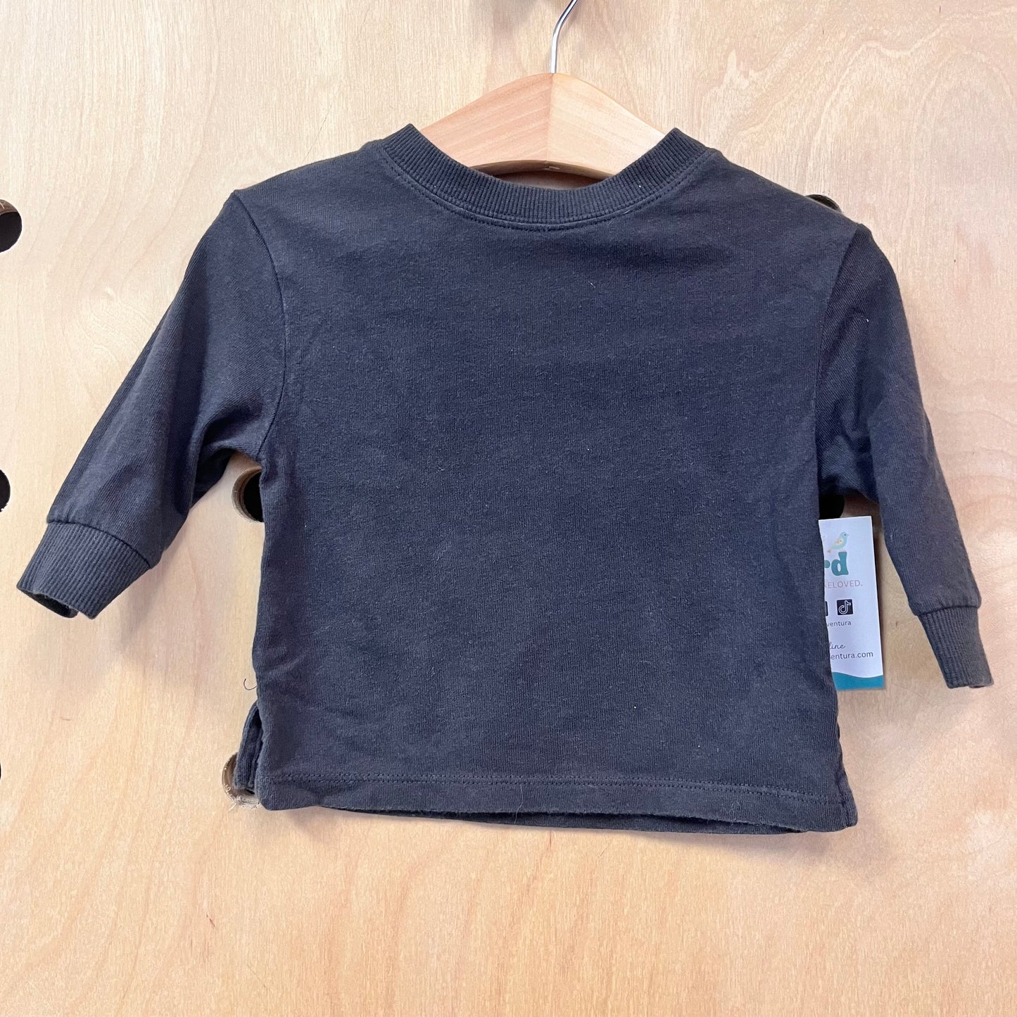 Organic Black LS Tee