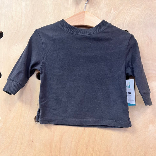 Organic Black LS Tee
